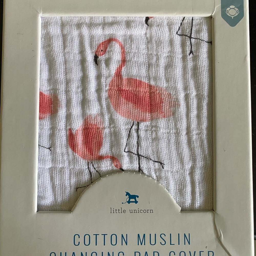 Little Unicorn Flamingo Changing Pad Cover